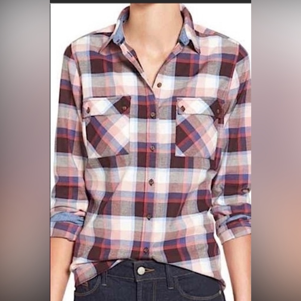 EUC Barbour Darwen Plaid Button Down Shirt - sz 8
